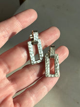 Load image into Gallery viewer, Solid Hammered Sterling Silver Earrings
