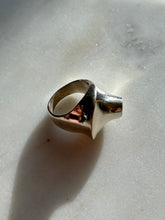 Load image into Gallery viewer, Chunky Sculptural Modernist Solid Sterling Silver Ring Size 7.5
