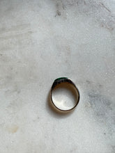 Load image into Gallery viewer, Green Crushed Turquoise Sterling Silver Ring Size 8.25
