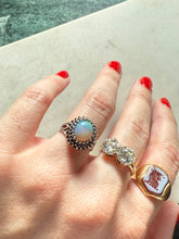 Load image into Gallery viewer, Vintage Opal Sterling Silver Ring Size 6
