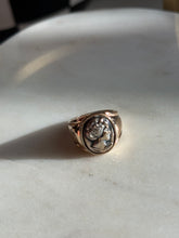 Load image into Gallery viewer, Two-Tone Sterling Cameo Ring Size 7

