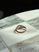 Load image into Gallery viewer, Victorian Moonstone 10k Rosey Gold Ring Size 5.75
