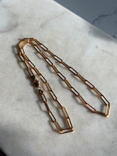 Load image into Gallery viewer, Gold Vermeil Paperclip Chain 18.75”

