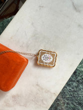 Load image into Gallery viewer, Franklin Mint Fine Porcelain Gold Plated Vintage Necklace 20”
