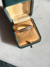 Load image into Gallery viewer, Gold Vermeil Channel Set Stacker Band Size 9.25
