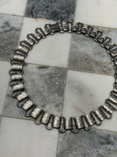 Load image into Gallery viewer, Victorian Revival Coro Silver Plated Bookchain Necklace

