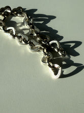 Load image into Gallery viewer, Solid Sterling Silver Heart Bracelet
