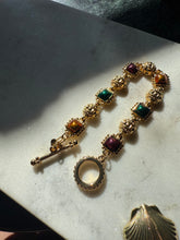 Load image into Gallery viewer, Vintage Alana Stewart Gold Plated Toggle Clasp Bracelet 7.5”

