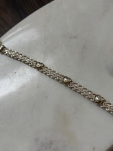 Load image into Gallery viewer, Heart Rope Two-Tone Sterling Silver Bracelet 8”
