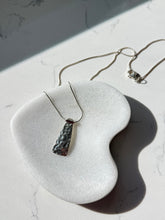 Load image into Gallery viewer, Hammered Sterling Silver Necklace 18”

