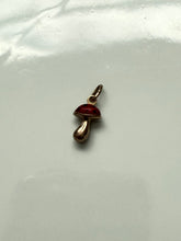 Load image into Gallery viewer, Vintage Enamel Mushroom 8k Yellow Gold Charm
