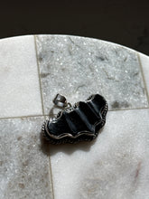 Load image into Gallery viewer, Black Bat Sterling Silver Pendant
