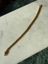 Load image into Gallery viewer, Opal Gold Vermeil Tennis Bracelet 7”
