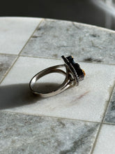 Load image into Gallery viewer, Bumblebee Jasper Bat Sterling Silver Ring Size 10
