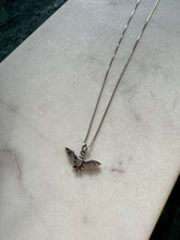 Load image into Gallery viewer, Bat Sterling Silver Necklace 18”
