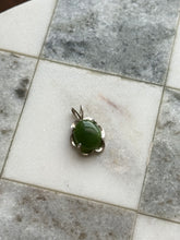 Load image into Gallery viewer, Green Glass Sterling Silver Pendant

