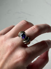 Load image into Gallery viewer, Amethyst Sterling Silver Ring Size 8
