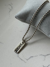 Load image into Gallery viewer, Vintage Lucky Spellout Ball Chain Sterling Necklace 18”
