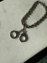 Load image into Gallery viewer, Vintage Silver Plated Handcuff Bracelet 7.5”
