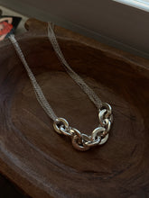Load image into Gallery viewer, Italian Vintage Sterling Silver Link Necklace
