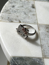 Load image into Gallery viewer, Hello Kitty Sanrio Sterling Silver CZ Ring Size 9

