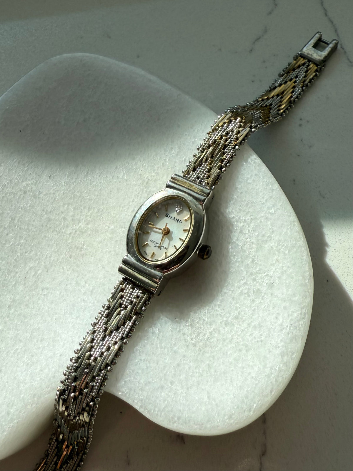 Two-Tone Vintage Ladies Wrist Watch