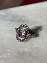 Load image into Gallery viewer, Amethyst Sterling Silver Ring Size 5.5
