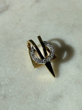 Load image into Gallery viewer, Vintage 1960s Two-Tone 14k Solid Gold Diamond Pendant
