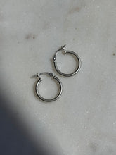 Load image into Gallery viewer, Vintage Mini Sterling Hoops
