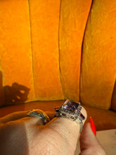 Load image into Gallery viewer, Amethyst Sterling Silver Ring Size 7.25
