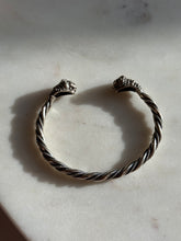 Load image into Gallery viewer, Lion Head Viking Sterling Cuff Bracelet
