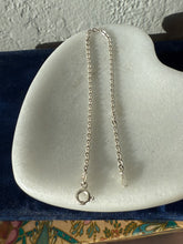Load image into Gallery viewer, Italian Micro Cable Link Sterling Silver Dainty Bracelet 8”
