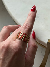 Load image into Gallery viewer, Canadian Orange Stone Gold Vermeil Ring Size 9.75
