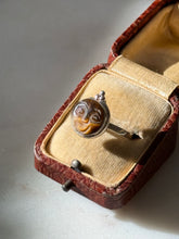 Load image into Gallery viewer, Moonface Tigers Eye Sterling Silver Ring Size 7.75
