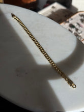 Load image into Gallery viewer, Solid Italian Gold Vermeil Cuban Link Bracelet 7.5”
