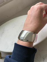 Load image into Gallery viewer, Vintage Solid Sterling Silver Thick Width Cuff Bracelet
