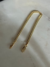 Load image into Gallery viewer, Italian Semi-Solid Gold Vermeil Cuban Link Bracelet 7.5”
