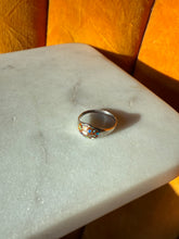 Load image into Gallery viewer, Vintage Enamel Sterling Silver Dainty Ring Size 6.25
