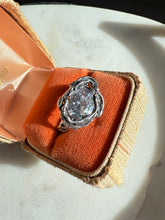 Load image into Gallery viewer, Brutalist Quartz Sterling Silver Ring Size 8.75
