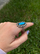 Load image into Gallery viewer, Chunky Turquoise Sterling Silver Ring
