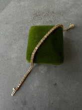 Load image into Gallery viewer, Natural Diamond 14k Yellow Gold Tennis Bracelet 6.75”

