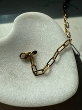 Load image into Gallery viewer, Italian Gold Vermeil Paperclip Link Bracelet 7.5”
