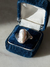 Load image into Gallery viewer, Vintage Pearl Sterling Silver Ring Size 7
