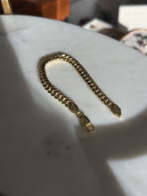 Load image into Gallery viewer, Solid Italian Gold Vermeil Cuban Link Bracelet 7.5”
