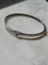 Load image into Gallery viewer, Amethyst Sterling Silver Bangle Bracelet
