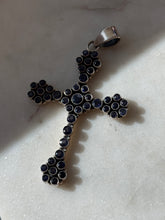 Load image into Gallery viewer, Solid Sterling Silver Tanzanite Cross Pendant
