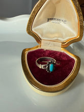 Load image into Gallery viewer, Turquoise Sterling Silver Ring Size 6.25

