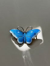Load image into Gallery viewer, Norway Sterling Enamel Butterfly Brooch
