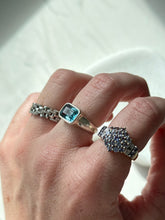 Load image into Gallery viewer, Iced Panther Link Sterling Ring Size 6
