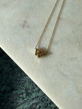 Load image into Gallery viewer, ‘W’ Slider 14k Yellow Gold Necklace 18”
